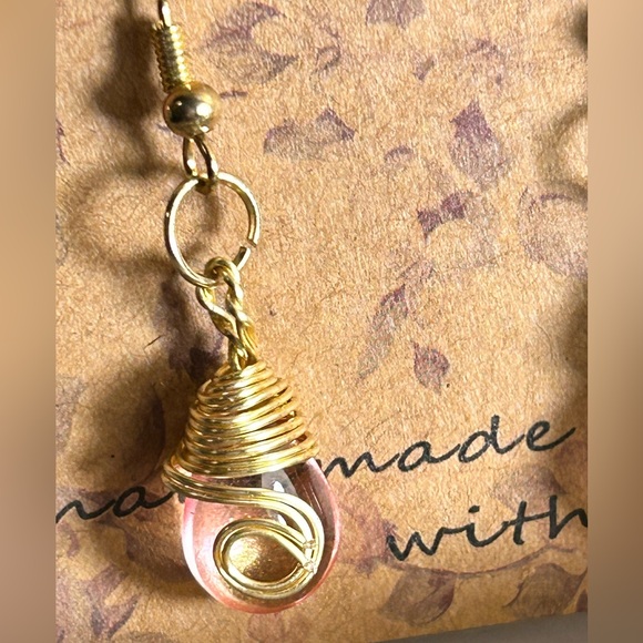 Blushing Rose 3 row Necklace & Earrings - Picture 10 of 11